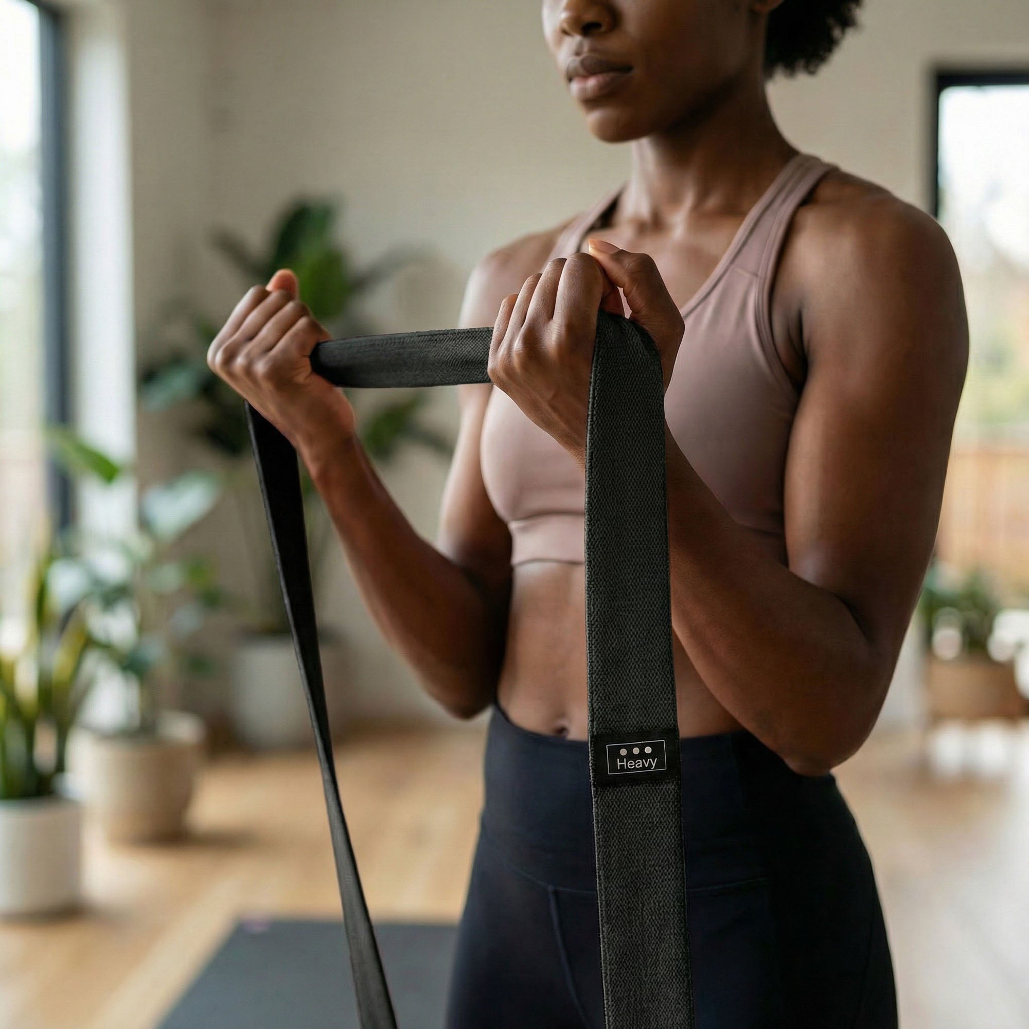 Anna-Kaci Long Resistance Band Fabric Strength Training Exercise Strap