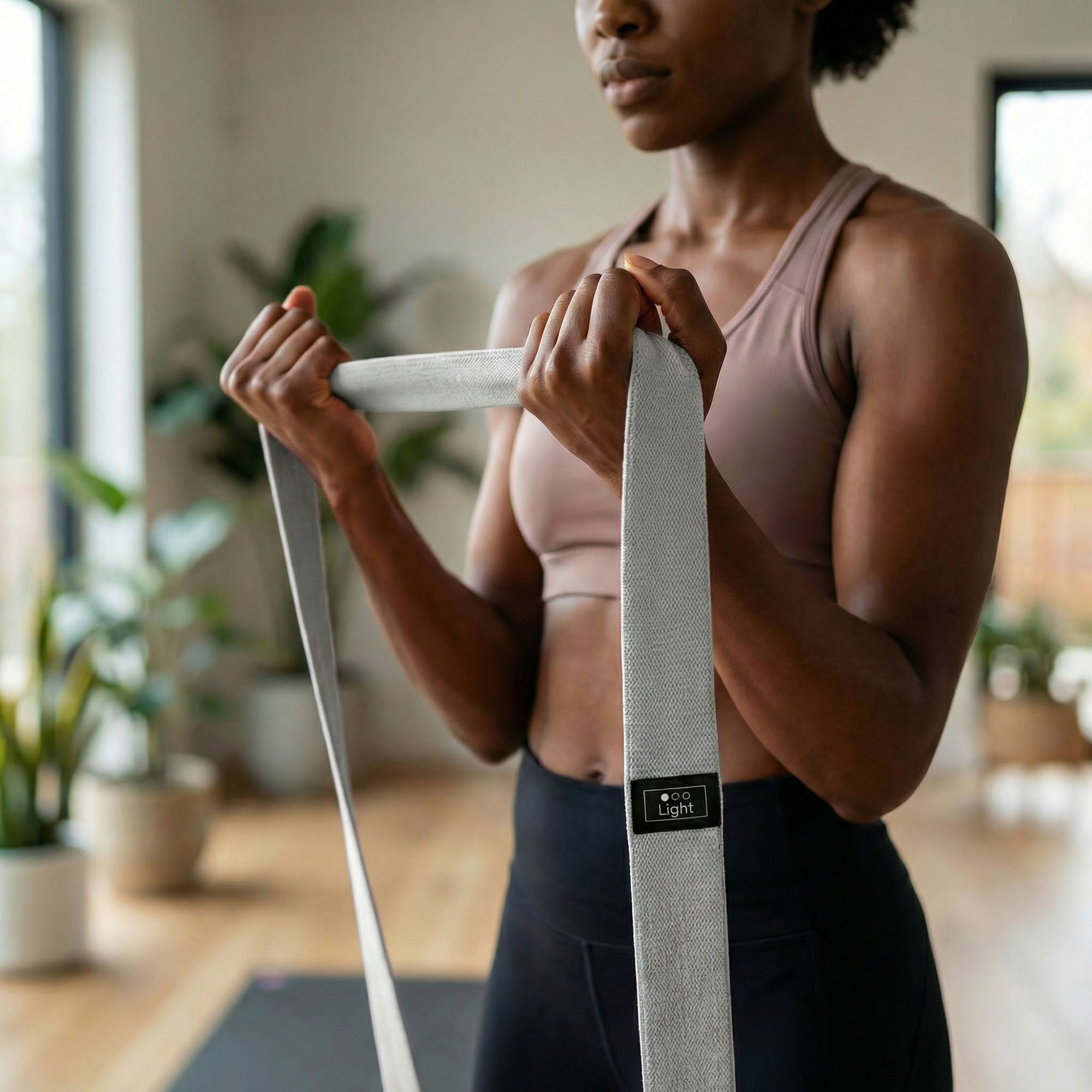 Anna-Kaci Long Resistance Band Fabric Strength Training Exercise Strap