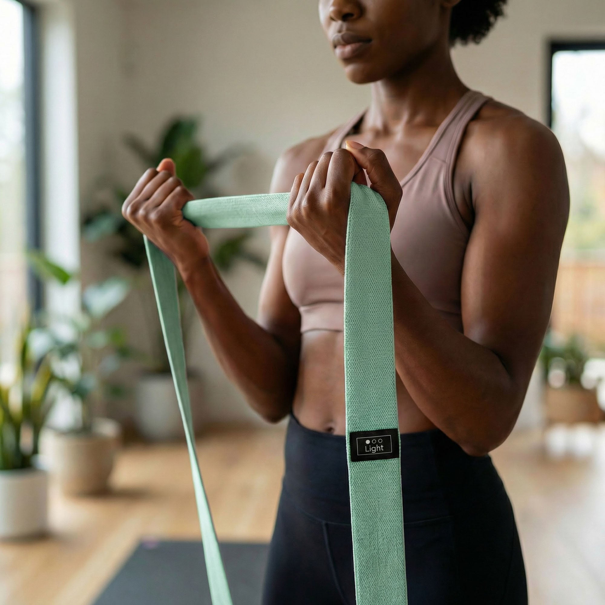 Anna-Kaci Long Resistance Band Fabric Strength Training Exercise Strap