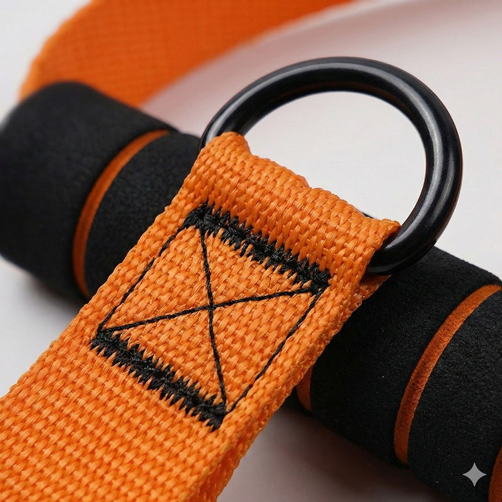 Anna-Kaci Resistance Band Handle Grip with Metal D Ring Attachment