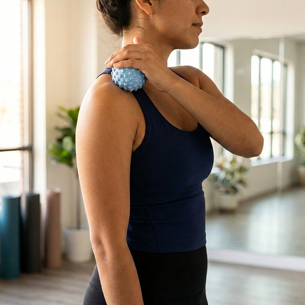 Anna-Kaci 2-PC Textured Massage Ball for Deep Tissue Muscle Relief and Trigger Point Therapy