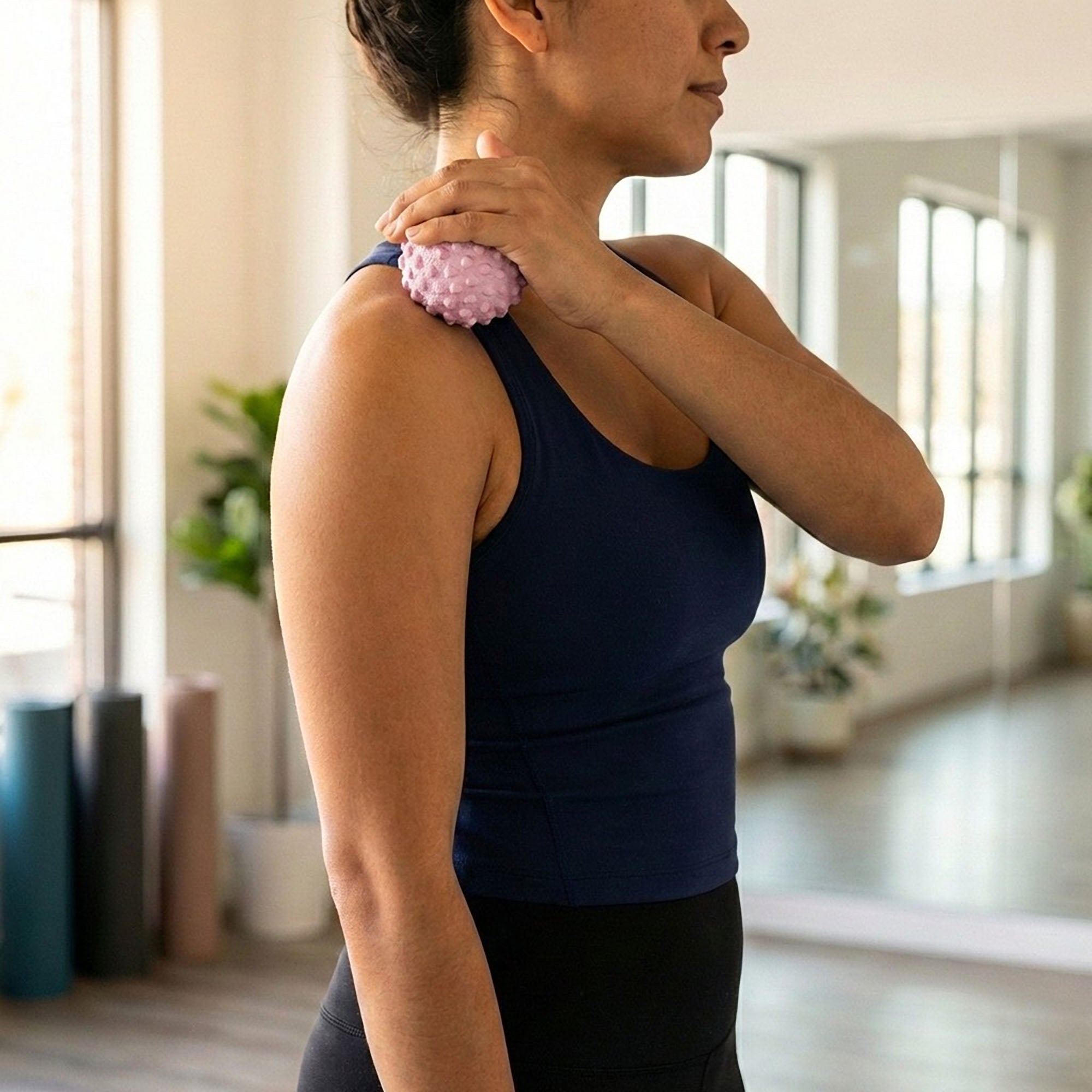 Anna-Kaci 2-PC Textured Massage Ball for Deep Tissue Muscle Relief and Trigger Point Therapy