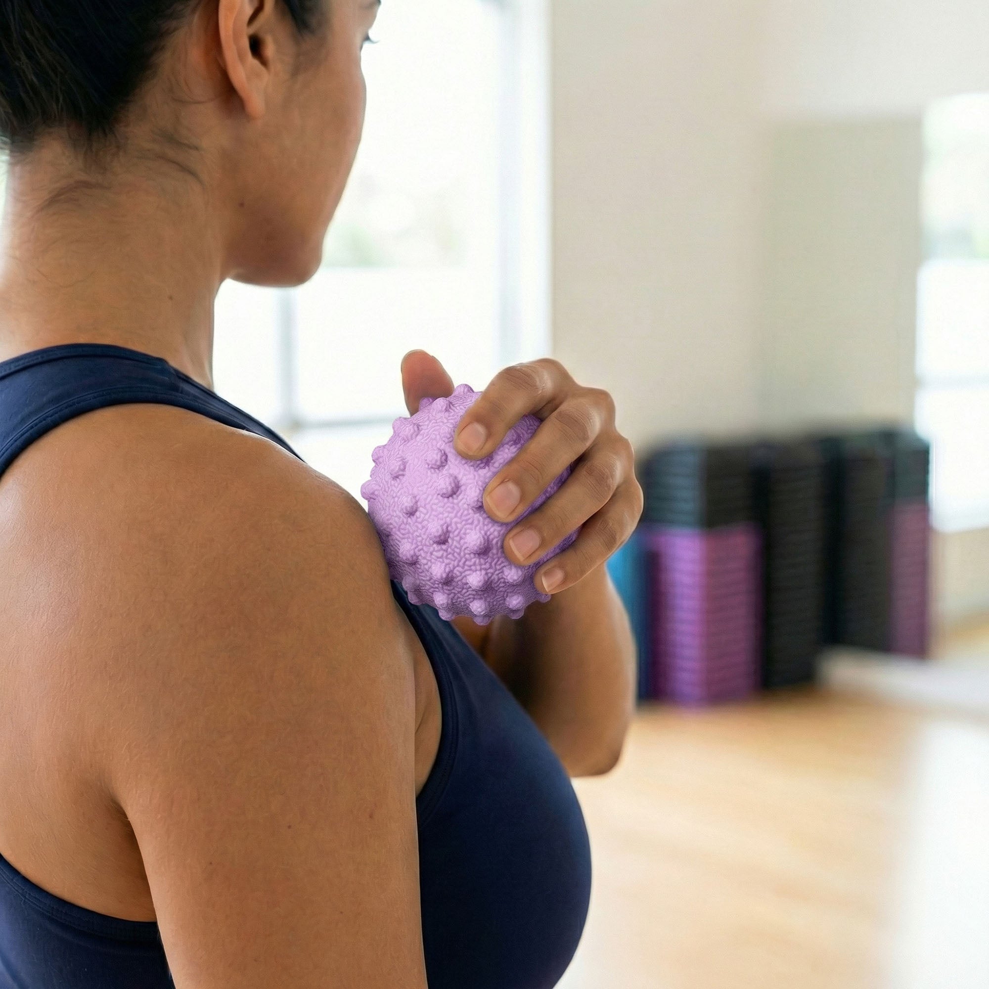 Anna-Kaci 2-PC Textured Massage Ball for Deep Tissue Muscle Relief and Trigger Point Therapy