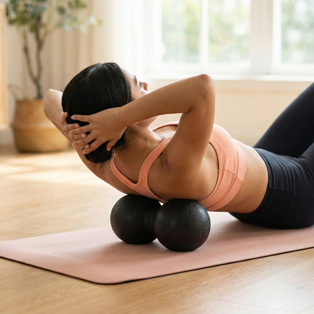 Anna-Kaci 2-PC Peanut Massage Ball for Deep Tissue Back and Foot Muscle Relief