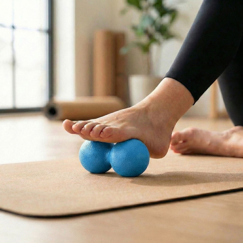 Anna-Kaci 2-PC Peanut Massage Ball for Deep Tissue Back and Foot Muscle Relief