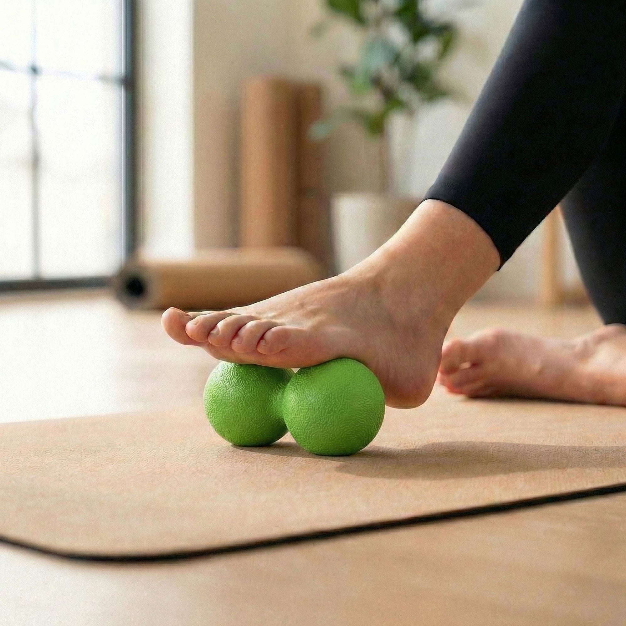 Anna-Kaci 2-PC Peanut Massage Ball for Deep Tissue Back and Foot Muscle Relief