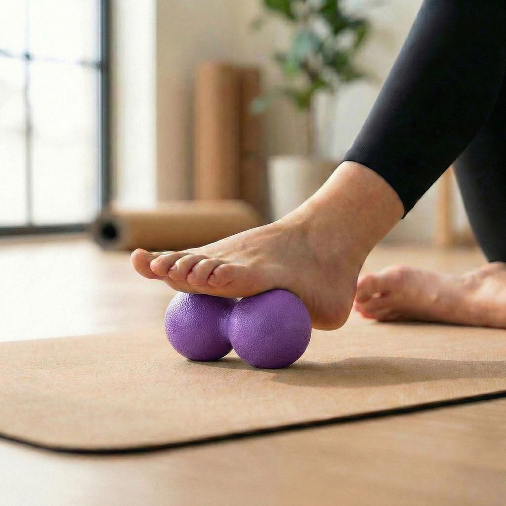 Anna-Kaci 2-PC Peanut Massage Ball for Deep Tissue Back and Foot Muscle Relief