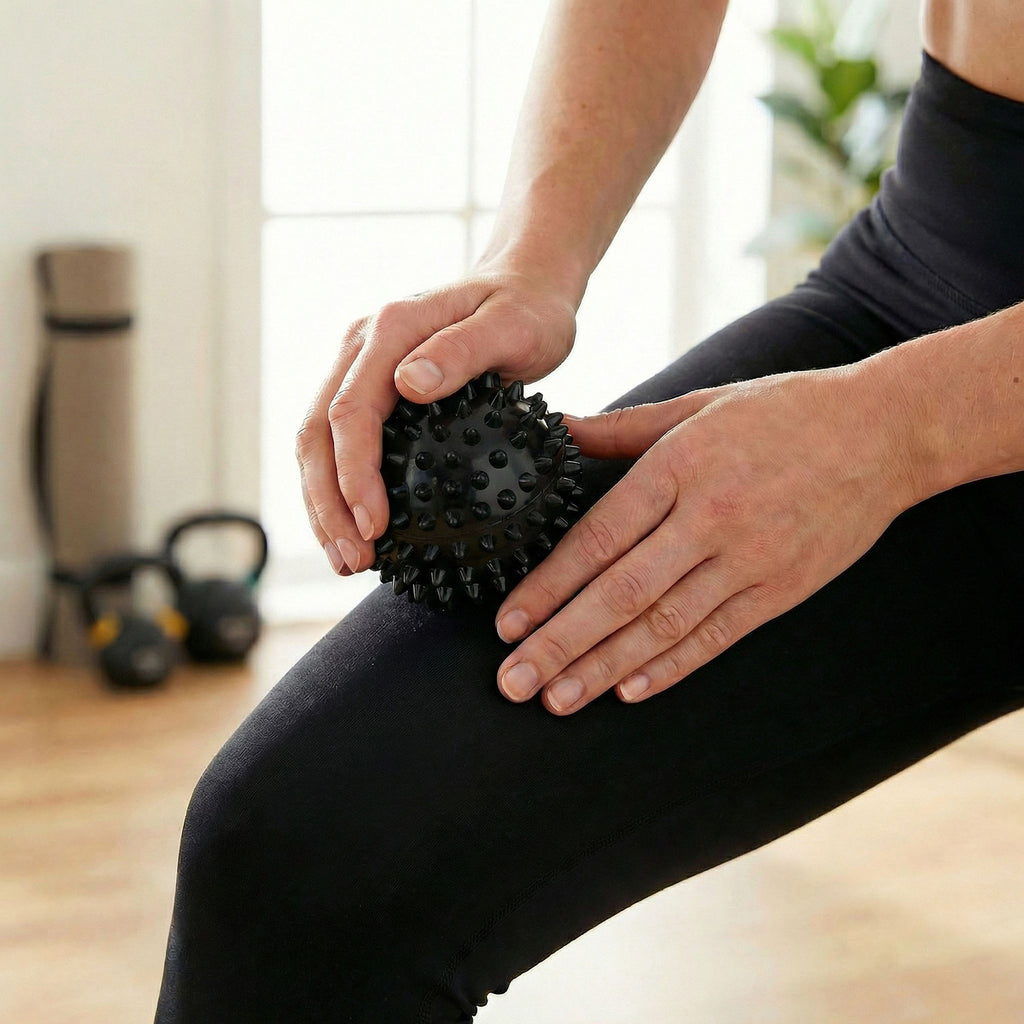 Anna-Kaci 4-PC Spiky Massage Ball for Muscle Relief and Trigger Point Therapy