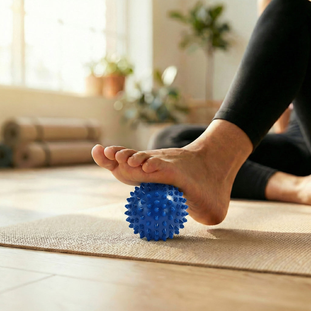 Anna-Kaci 4-PC Spiky Massage Ball for Muscle Relief and Trigger Point Therapy