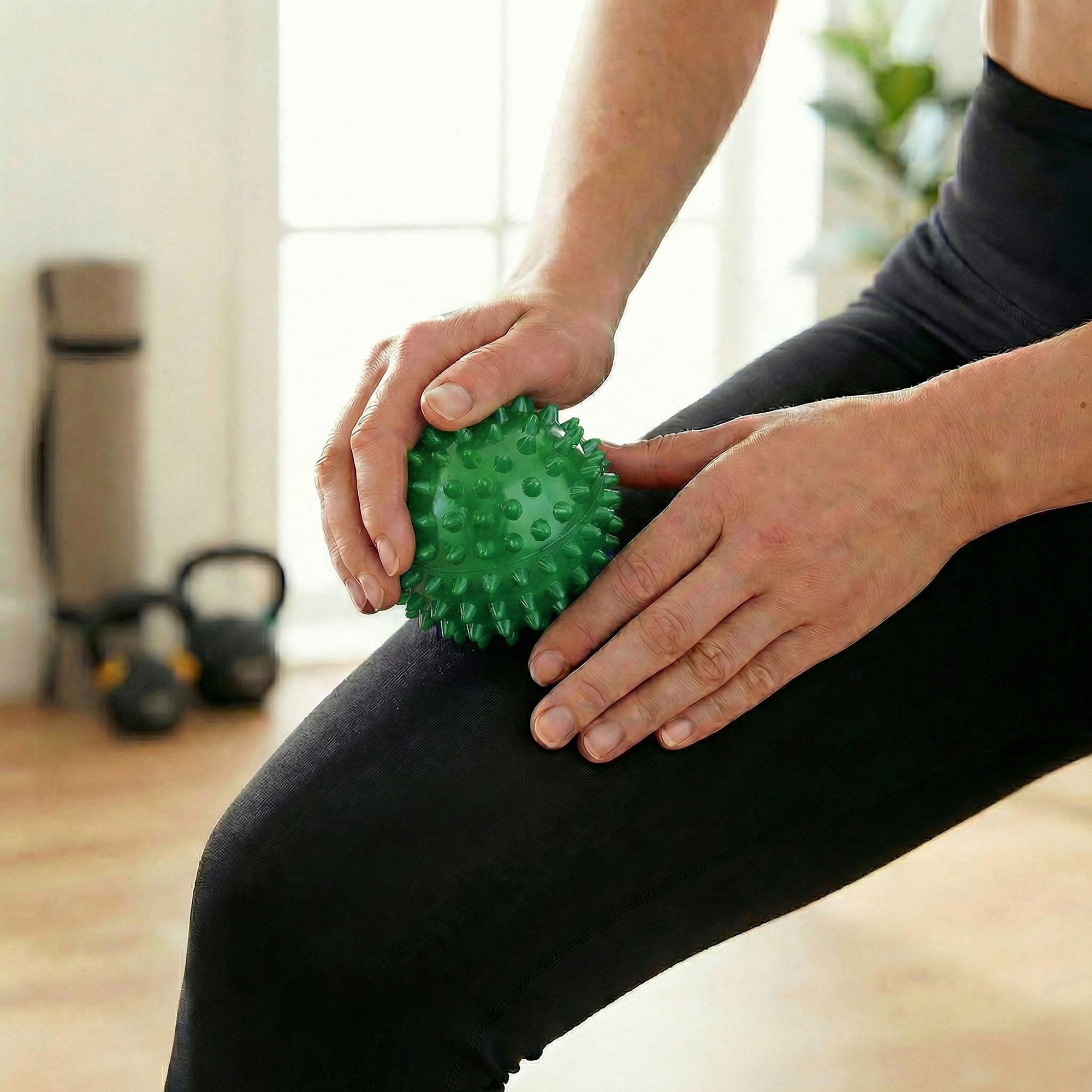 Anna-Kaci 4-PC Spiky Massage Ball for Muscle Relief and Trigger Point Therapy