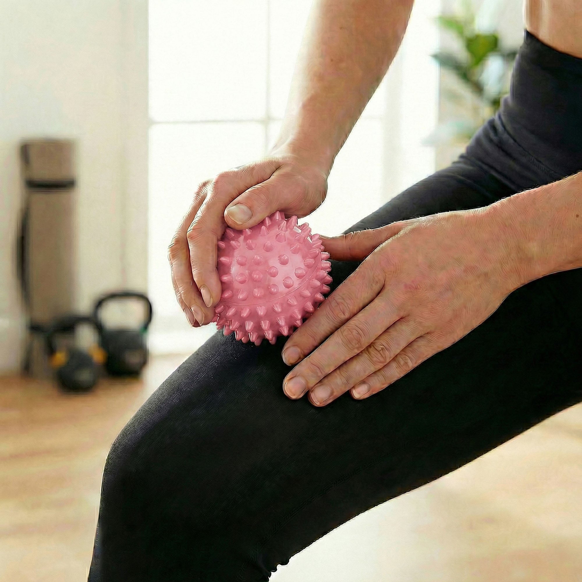 Anna-Kaci 4-PC Spiky Massage Ball for Muscle Relief and Trigger Point Therapy