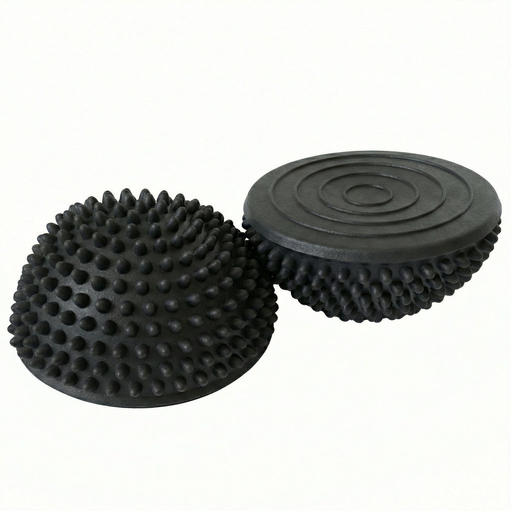 Anna-Kaci 2-PC Half Balance Ball Trainer with Textured Grip Surface for Stability Core Strength
