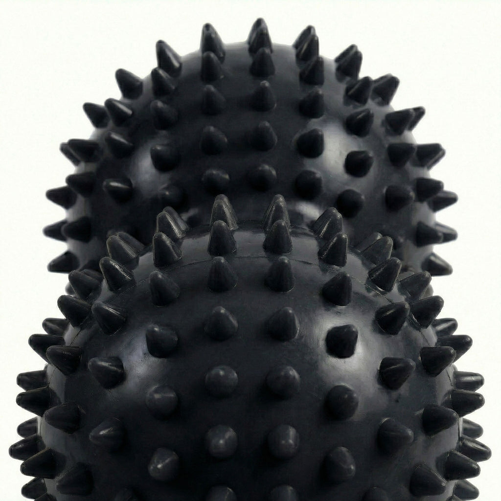 Anna-Kaci 4-PC Textured Peanut Massage Ball for Deep Tissue Spine and Muscle Relief