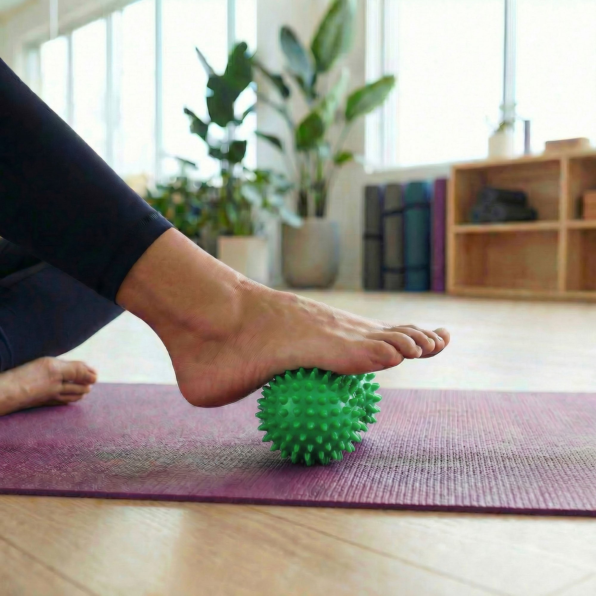 Anna-Kaci 4-PC Textured Peanut Massage Ball for Deep Tissue Spine and Muscle Relief