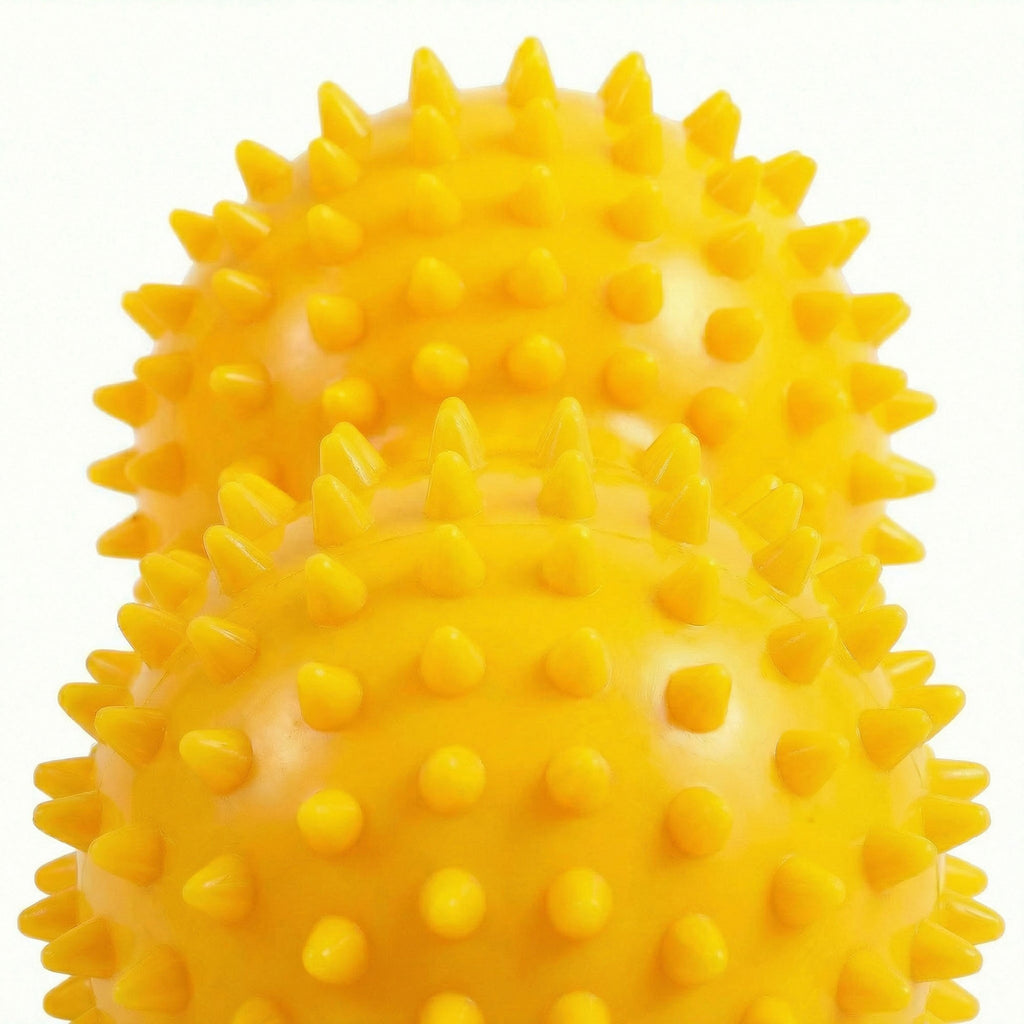 Anna-Kaci 4-PC Textured Peanut Massage Ball for Deep Tissue Spine and Muscle Relief