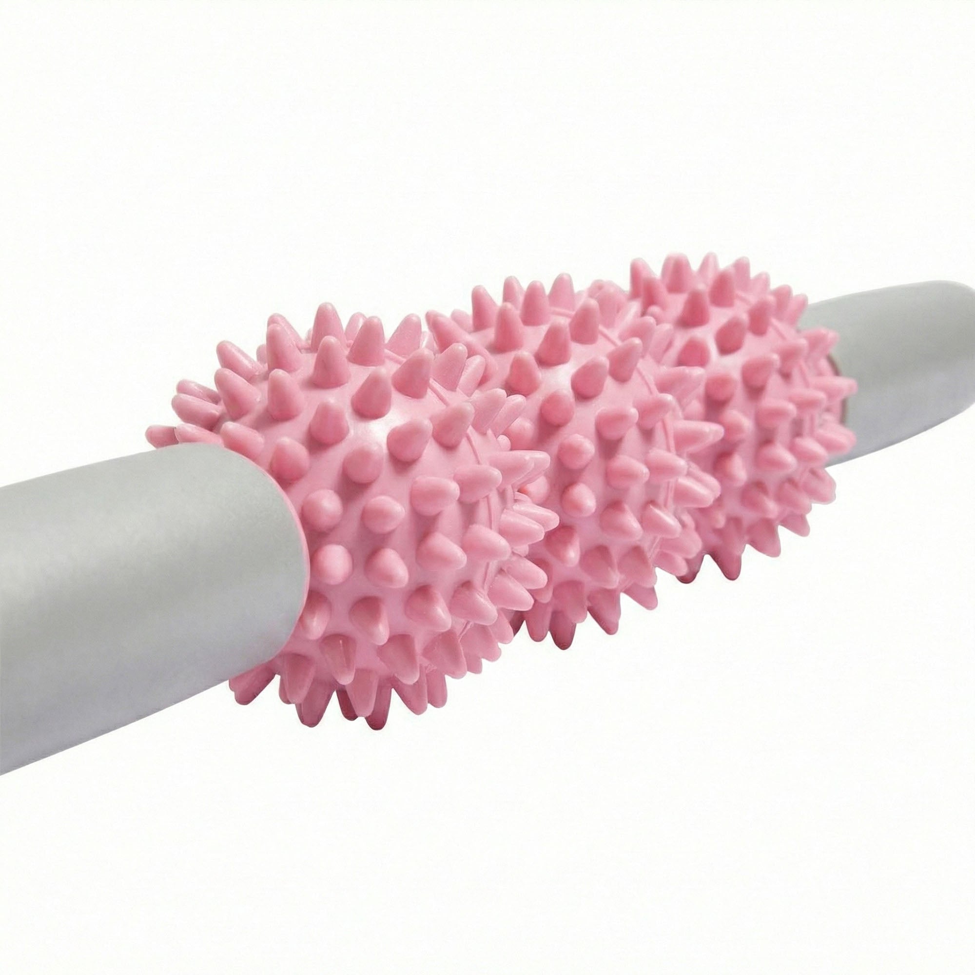 Anna-Kaci 2-PC Handheld Massage Roller with Textured Therapy Balls for Deep Tissue Relief