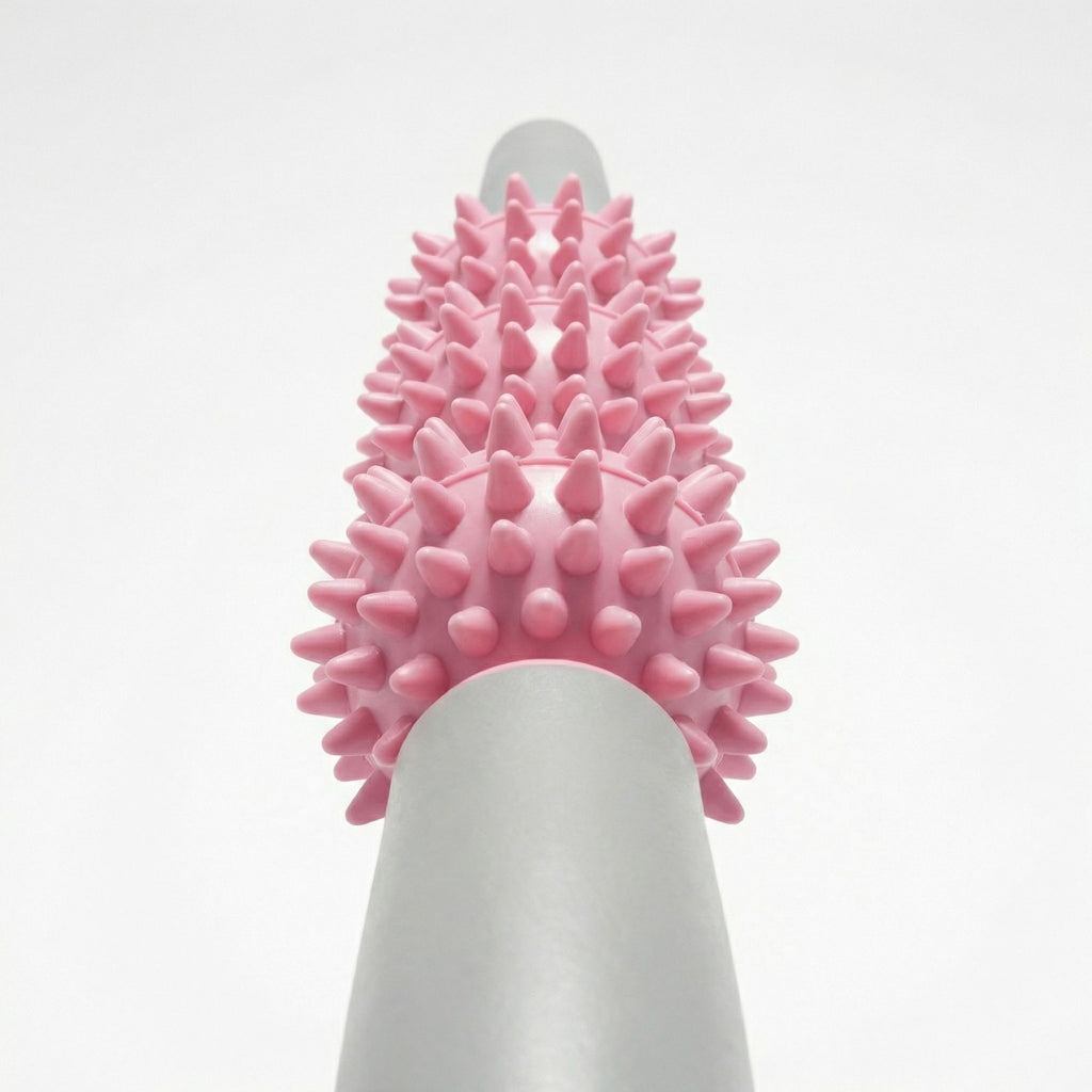 Anna-Kaci 2-PC Handheld Massage Roller with Textured Therapy Balls for Deep Tissue Relief