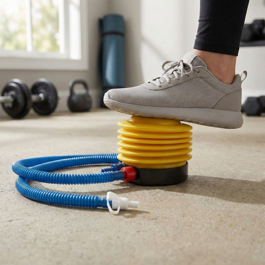 Anna-Kaci 2 Pack Air Pump with Flexible Hose for Balloons Air Mattresses Pool Floats and Exercise Equipment
