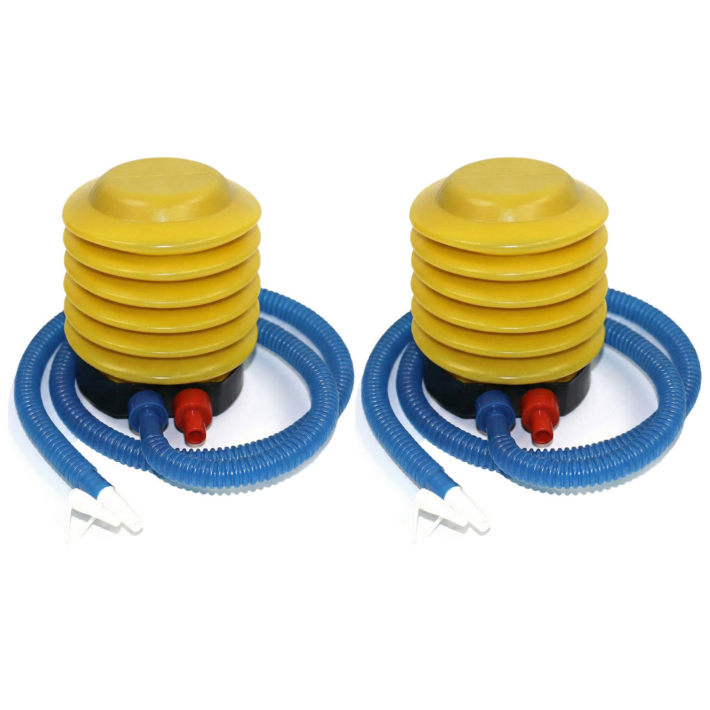 Anna-Kaci 2 Pack Air Pump with Flexible Hose for Balloons Air Mattresses Pool Floats and Exercise Equipment