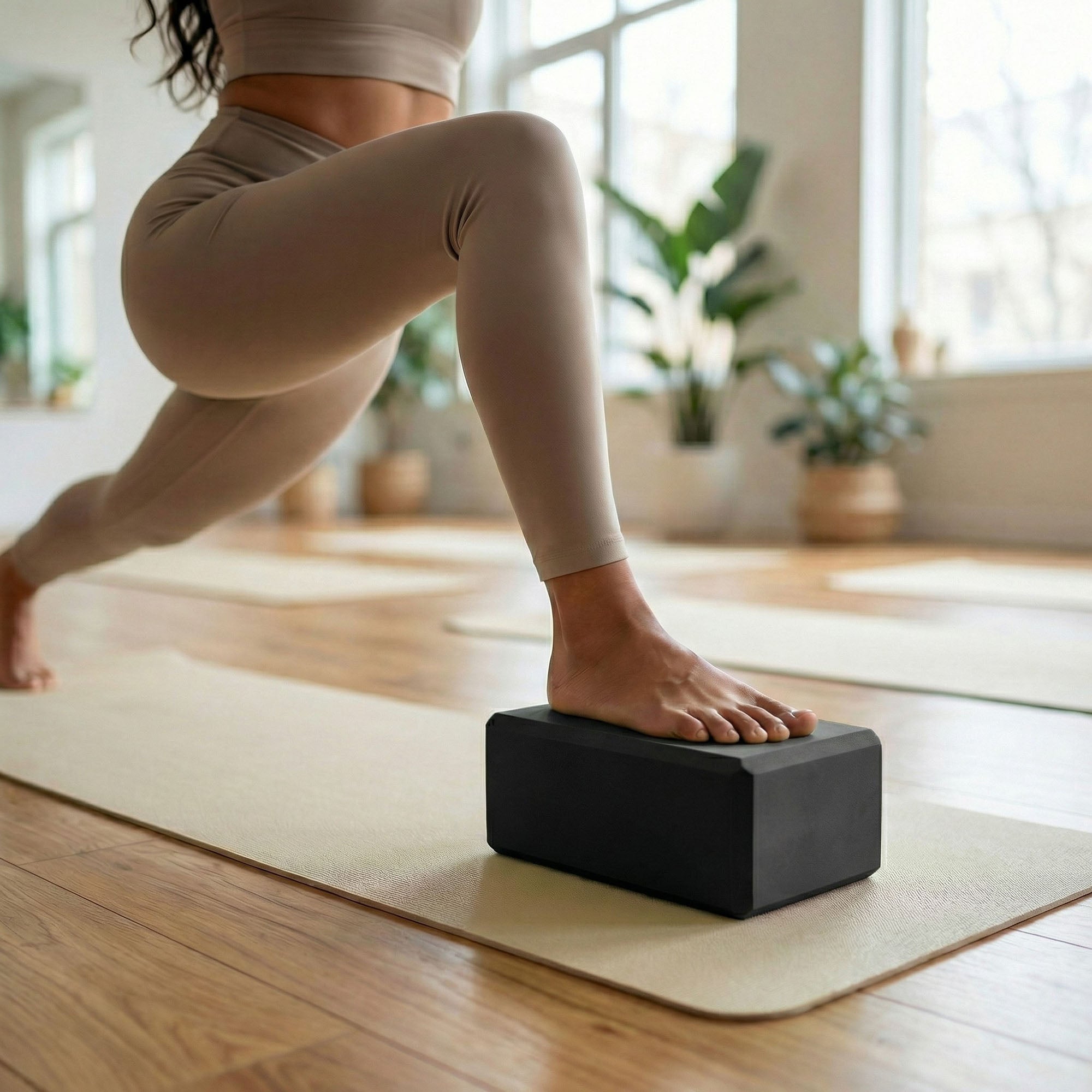 Anna-Kaci 2-PC Yoga Block for Stability Balance and Flexibility Support
