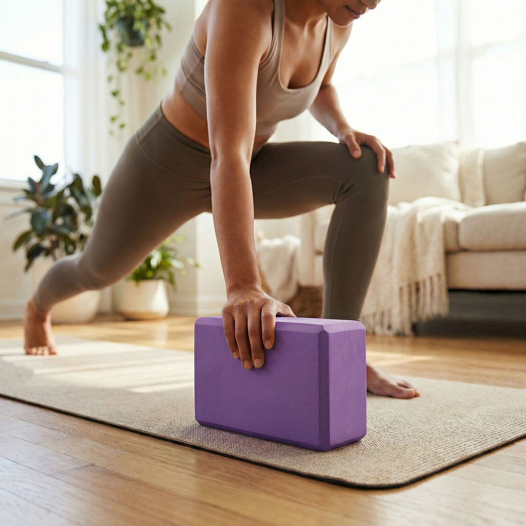 Anna-Kaci 2-PC Yoga Block for Stability Balance and Flexibility Support