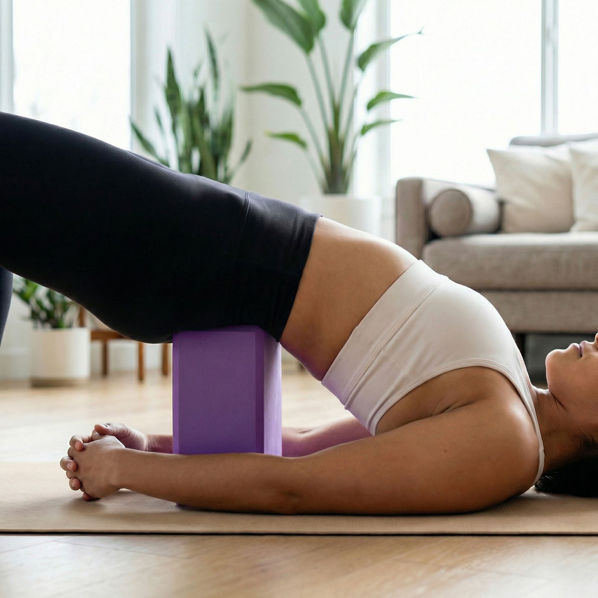 Anna-Kaci 2-PC Yoga Block for Stability Balance and Flexibility Support