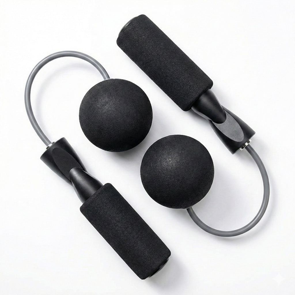 Anna-Kaci 2-PC Weighted Jump Rope for Cardio Endurance and Strength Training