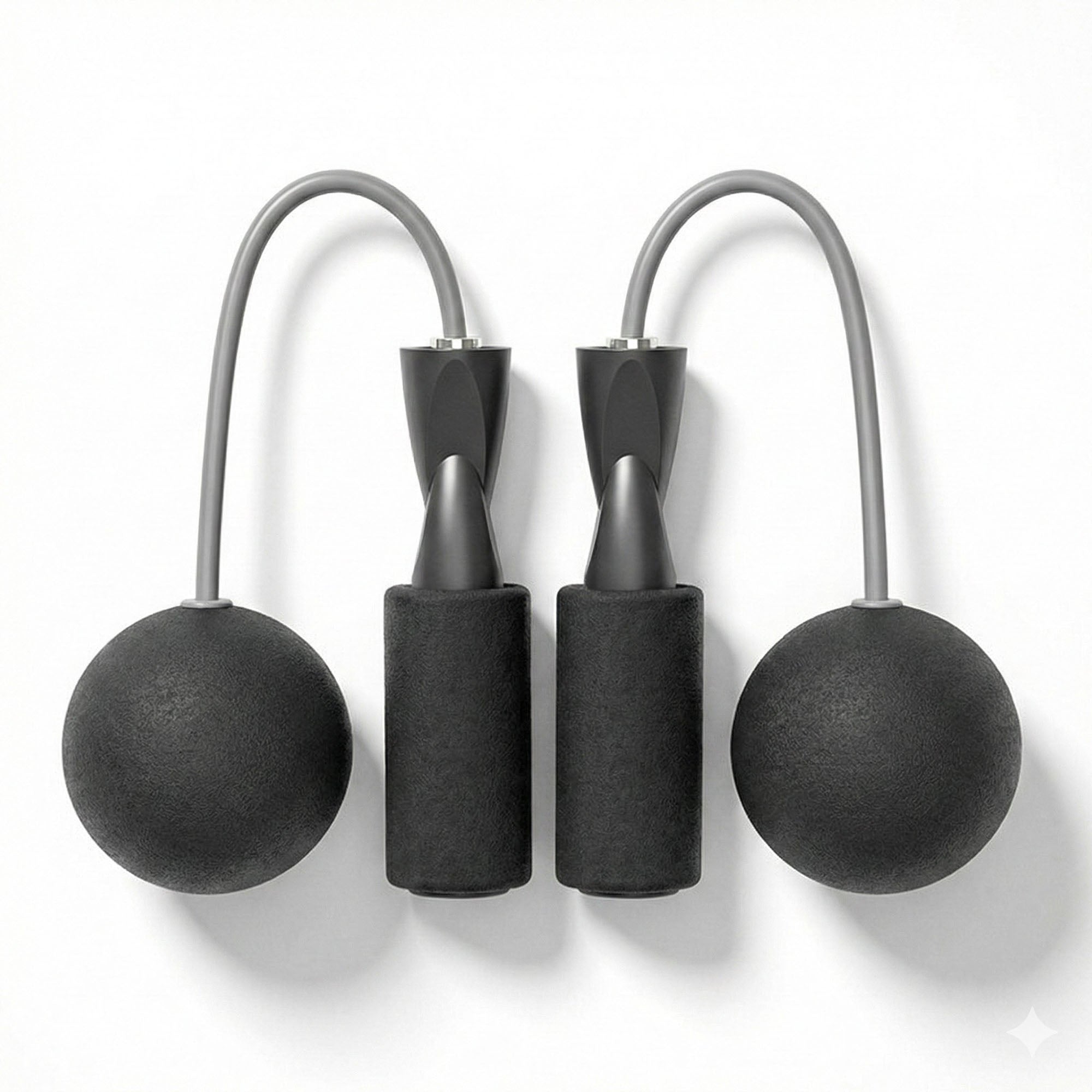 Anna-Kaci 2-PC Weighted Jump Rope for Cardio Endurance and Strength Training