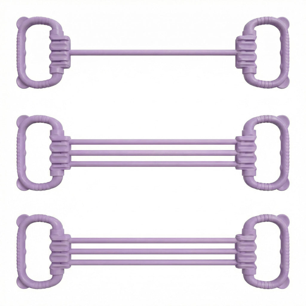 Anna-Kaci Resistance Exercise Band Bar with Dual Handles Elastic Stretch Training Fitness Tool
