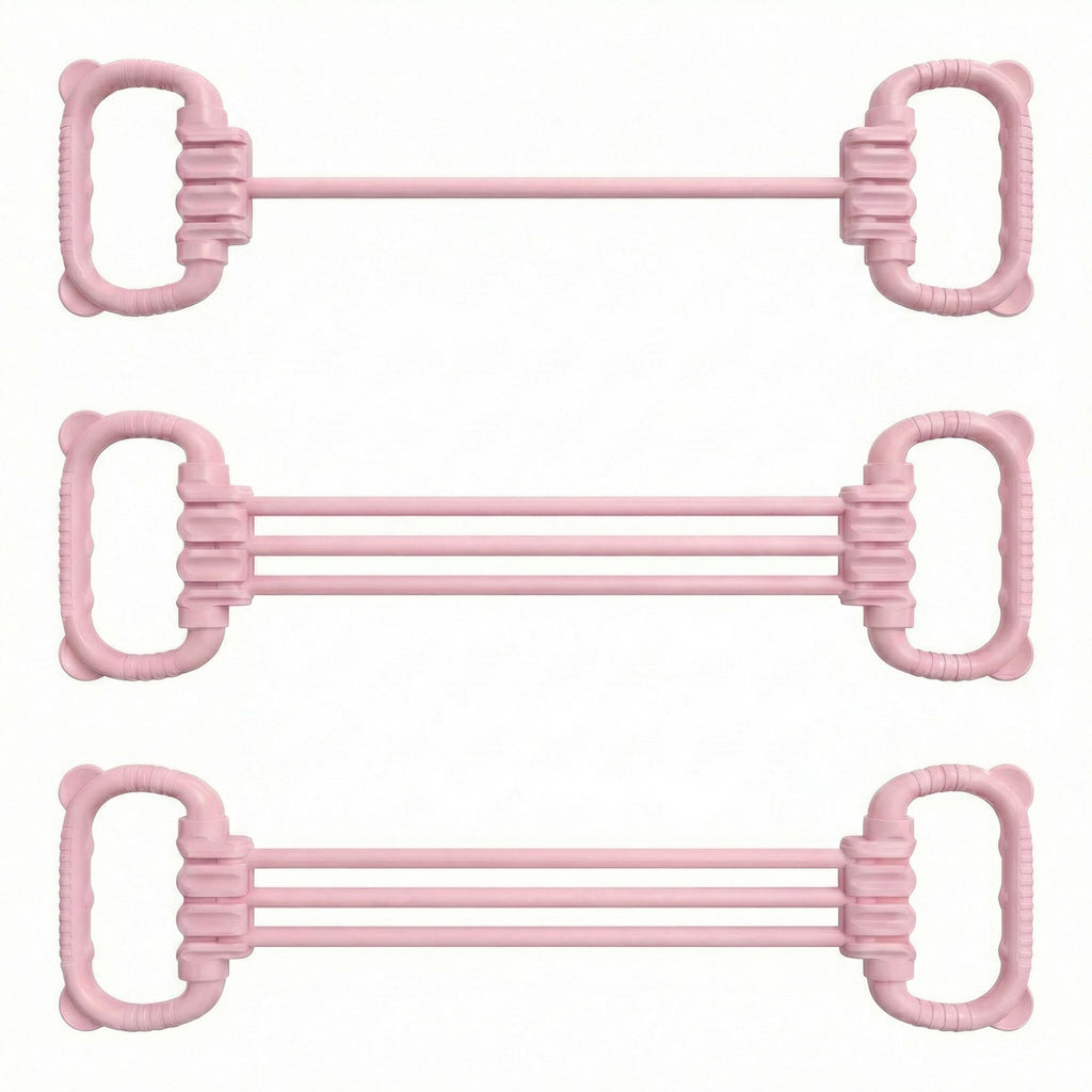 Anna-Kaci Resistance Exercise Band Bar with Dual Handles Elastic Stretch Training Fitness Tool