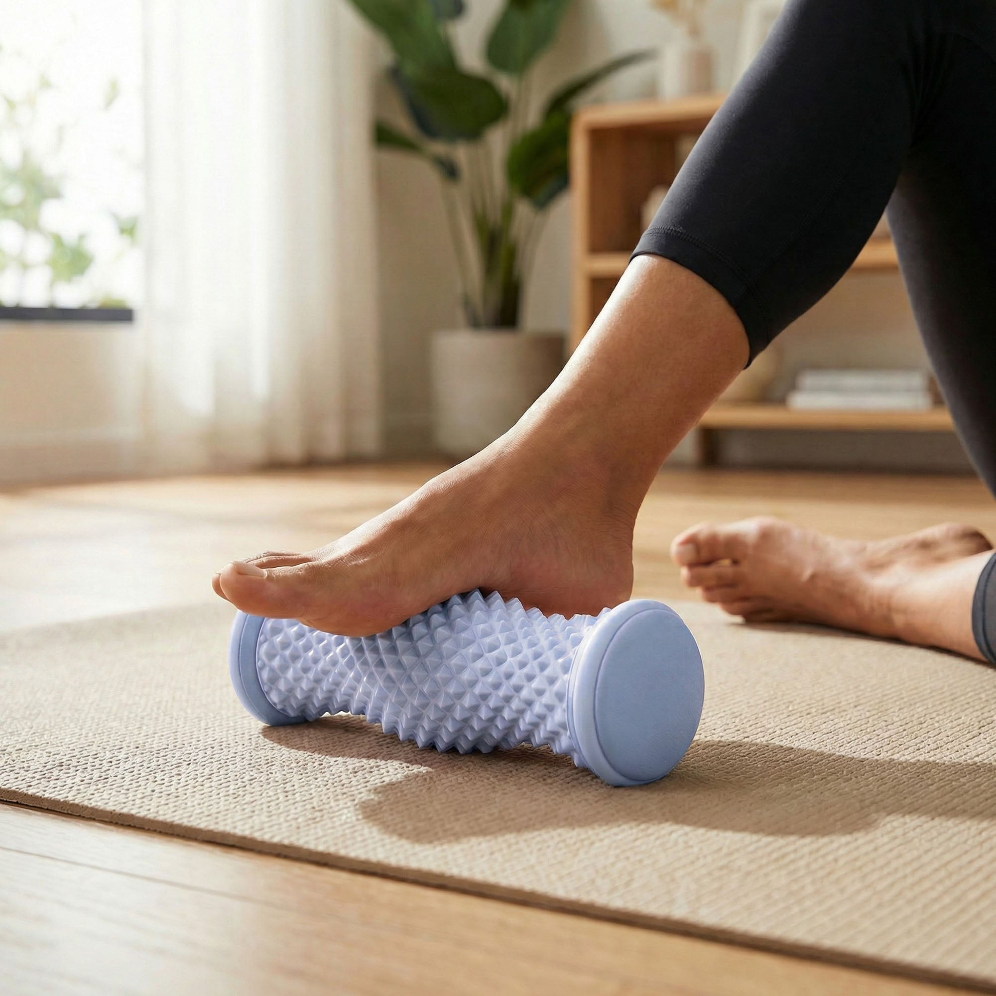 Anna-Kaci Textured Foot Massage Roller for Plantar Fasciitis Relief Deep Tissue Muscle Recovery Tool