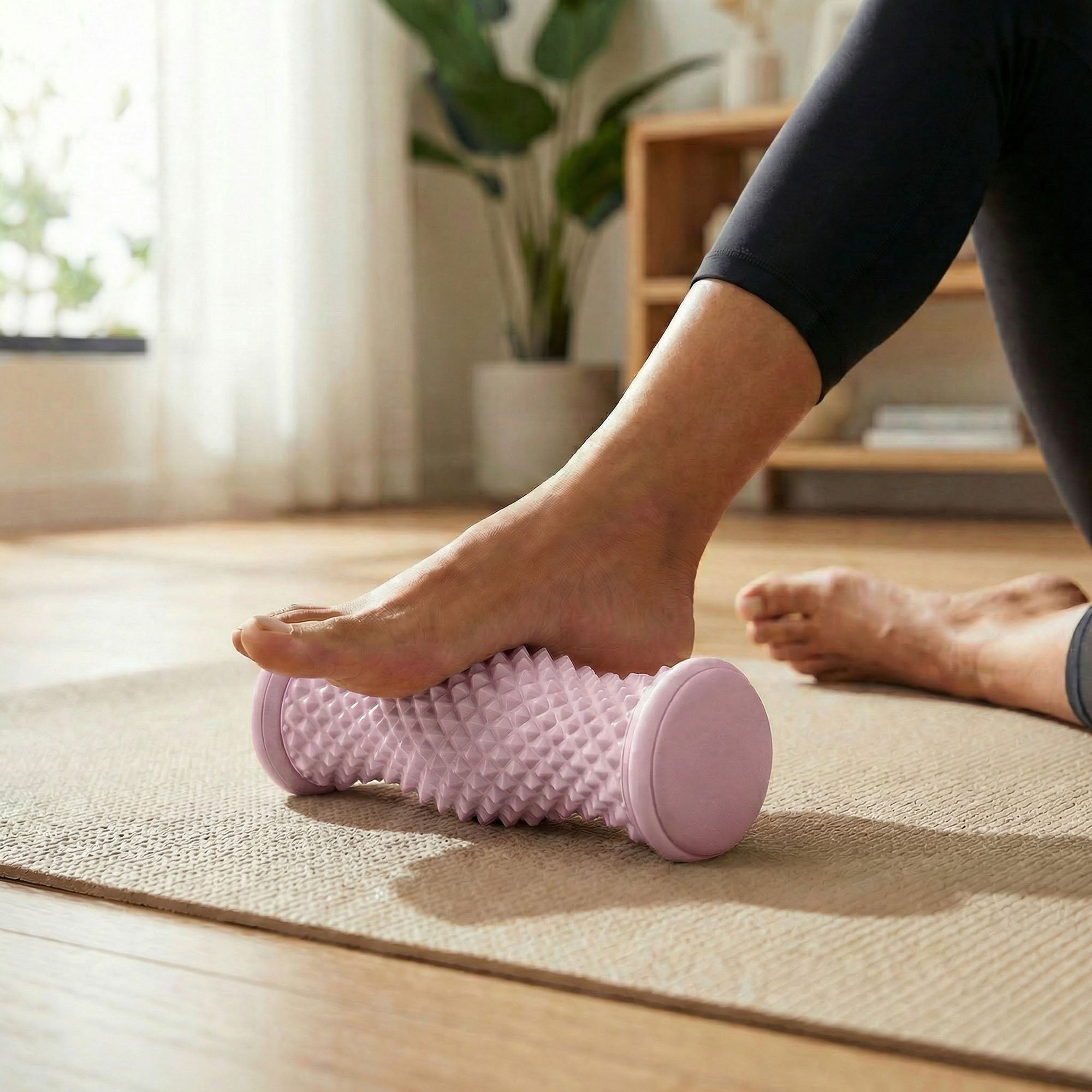 Anna-Kaci Textured Foot Massage Roller for Plantar Fasciitis Relief Deep Tissue Muscle Recovery Tool