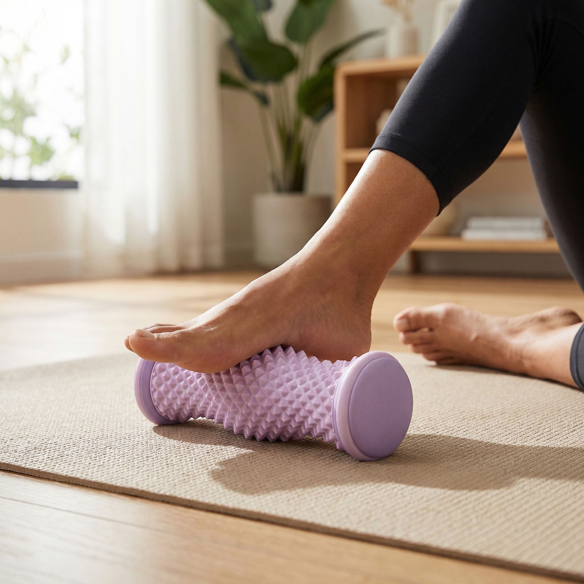Anna-Kaci Textured Foot Massage Roller for Plantar Fasciitis Relief Deep Tissue Muscle Recovery Tool