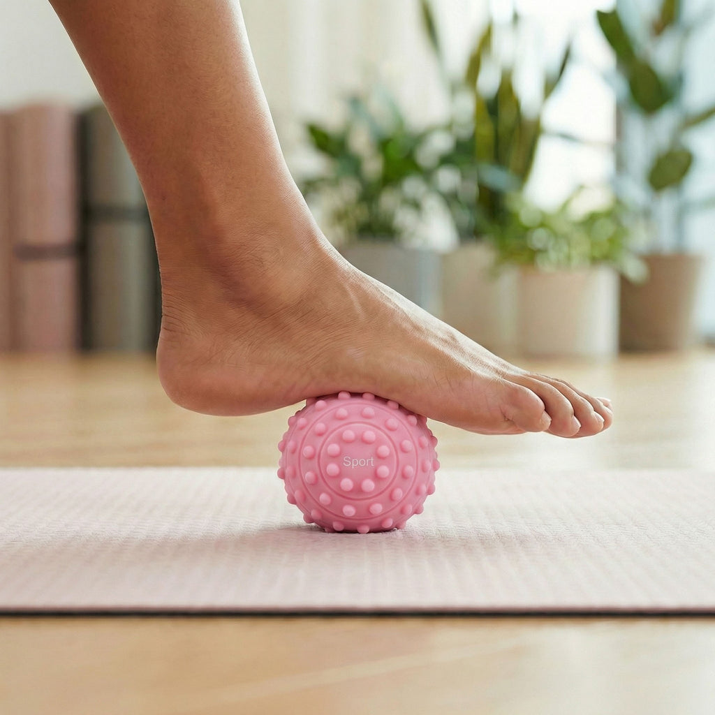 Anna-Kaci 4-PC Textured Massage Ball for Muscle Recovery and Deep Tissue Relief