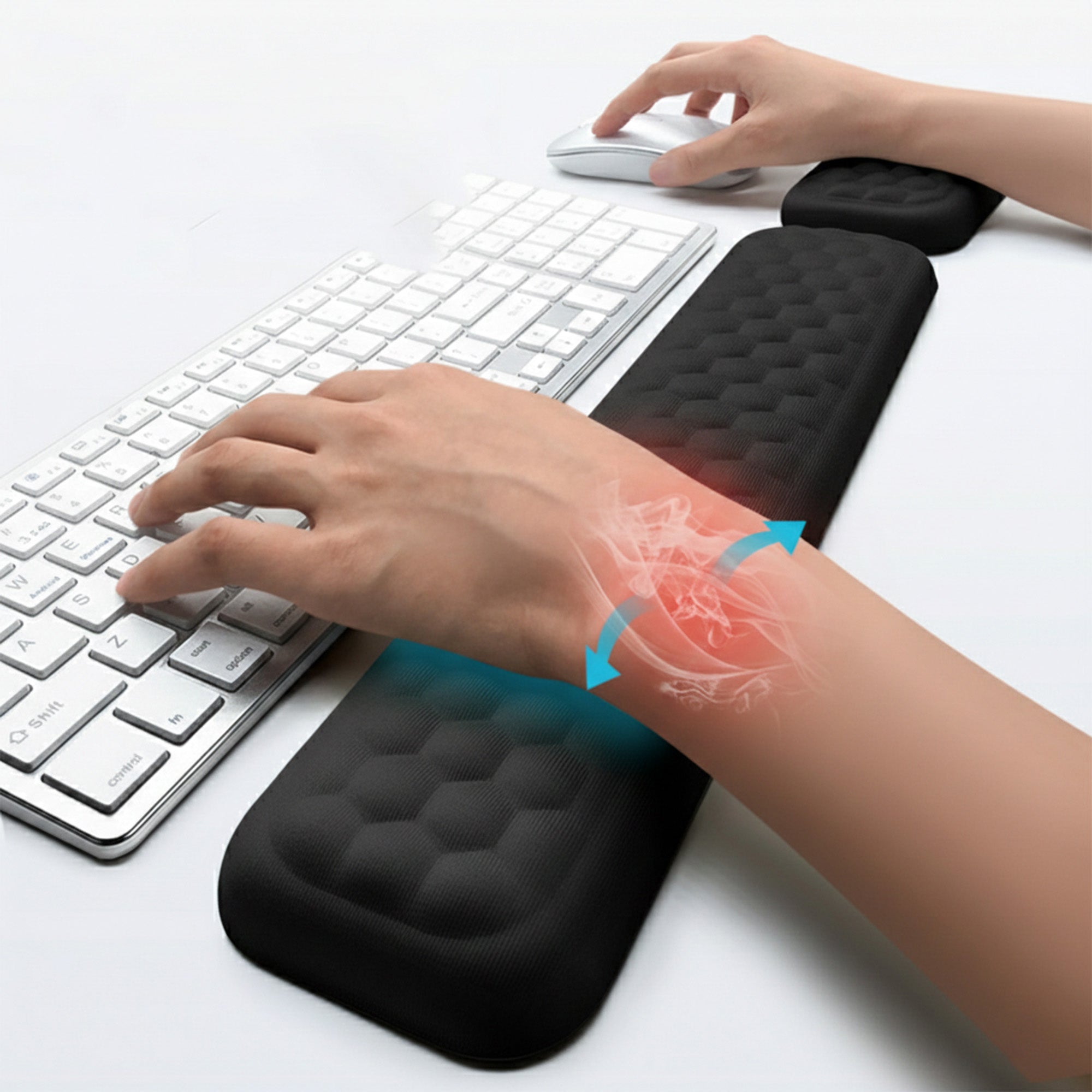 Anna-Kaci Keyboard Wrist Rest and Mouse Wrist Rest Set Ergonomic Memory Foam Support