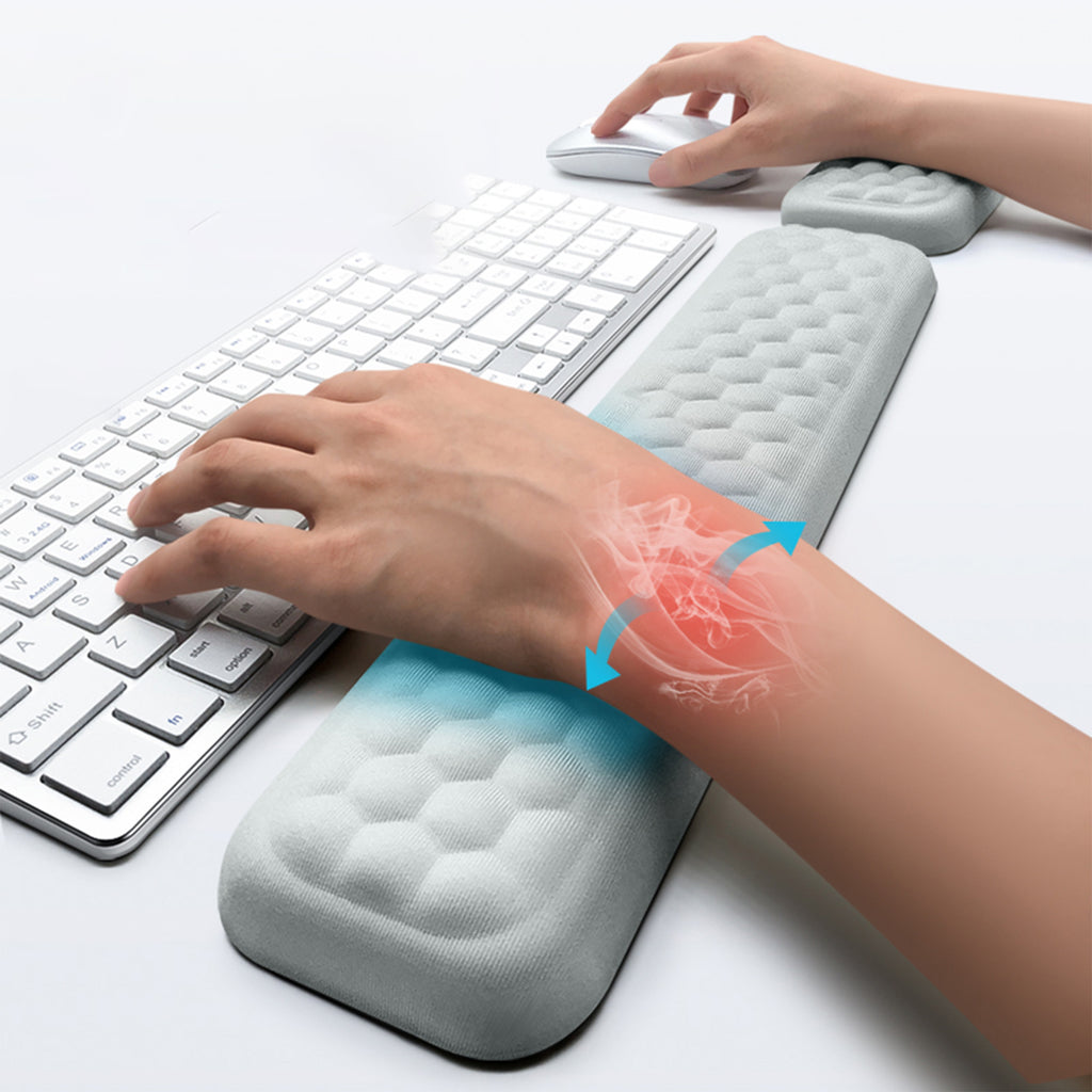 Anna-Kaci Keyboard Wrist Rest and Mouse Wrist Rest Set Ergonomic Memory Foam Support