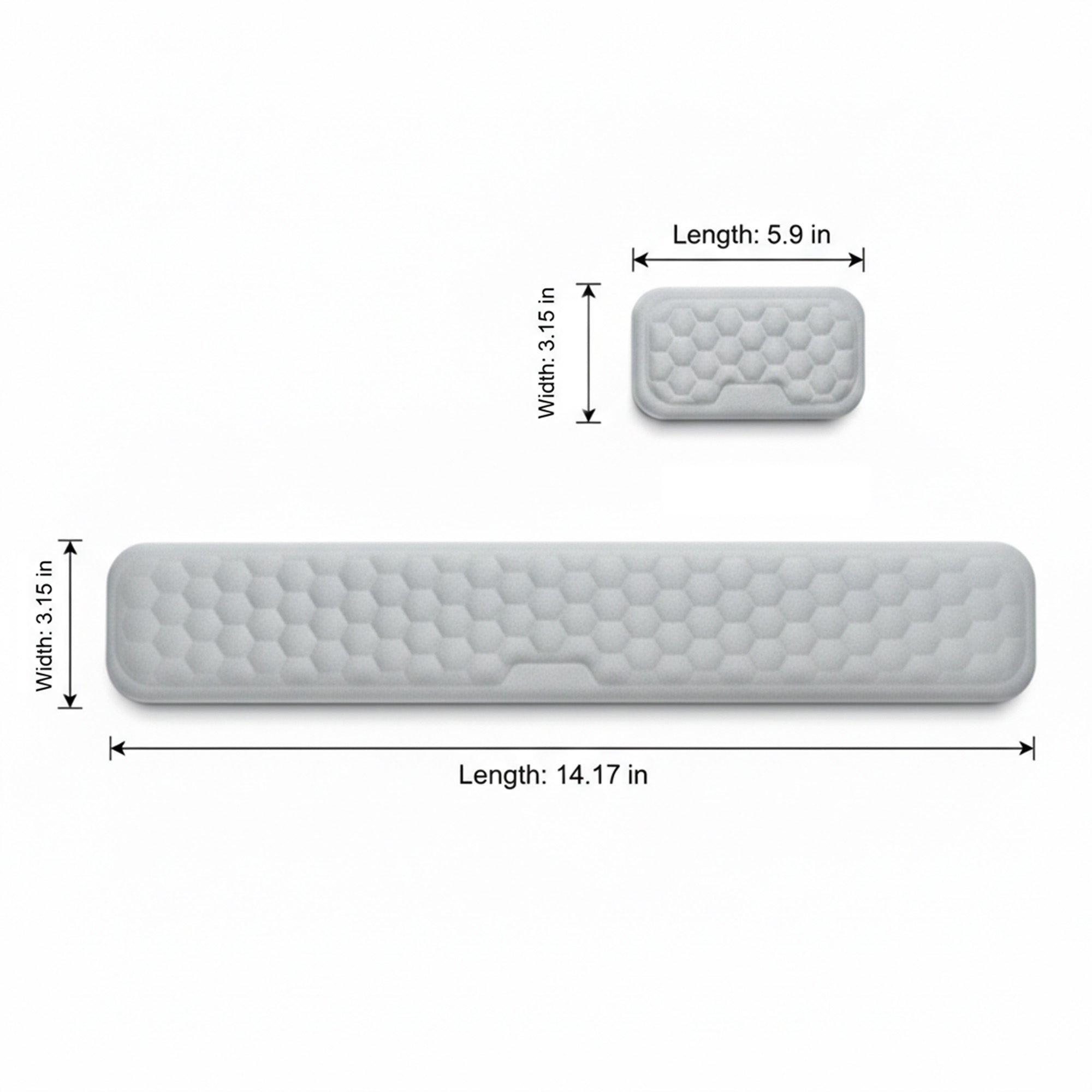 Anna-Kaci Keyboard Wrist Rest and Mouse Wrist Rest Set Ergonomic Memory Foam Support