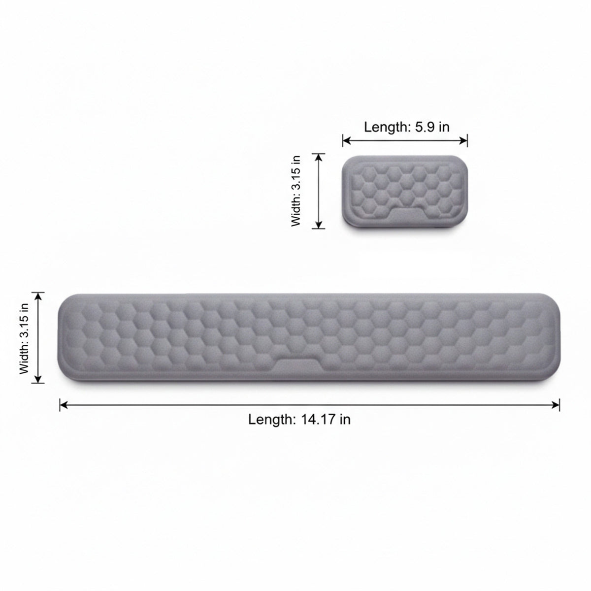 Keyboard Wrist Rest and Mouse Wrist Rest Set Ergonomic Memory Foam Support