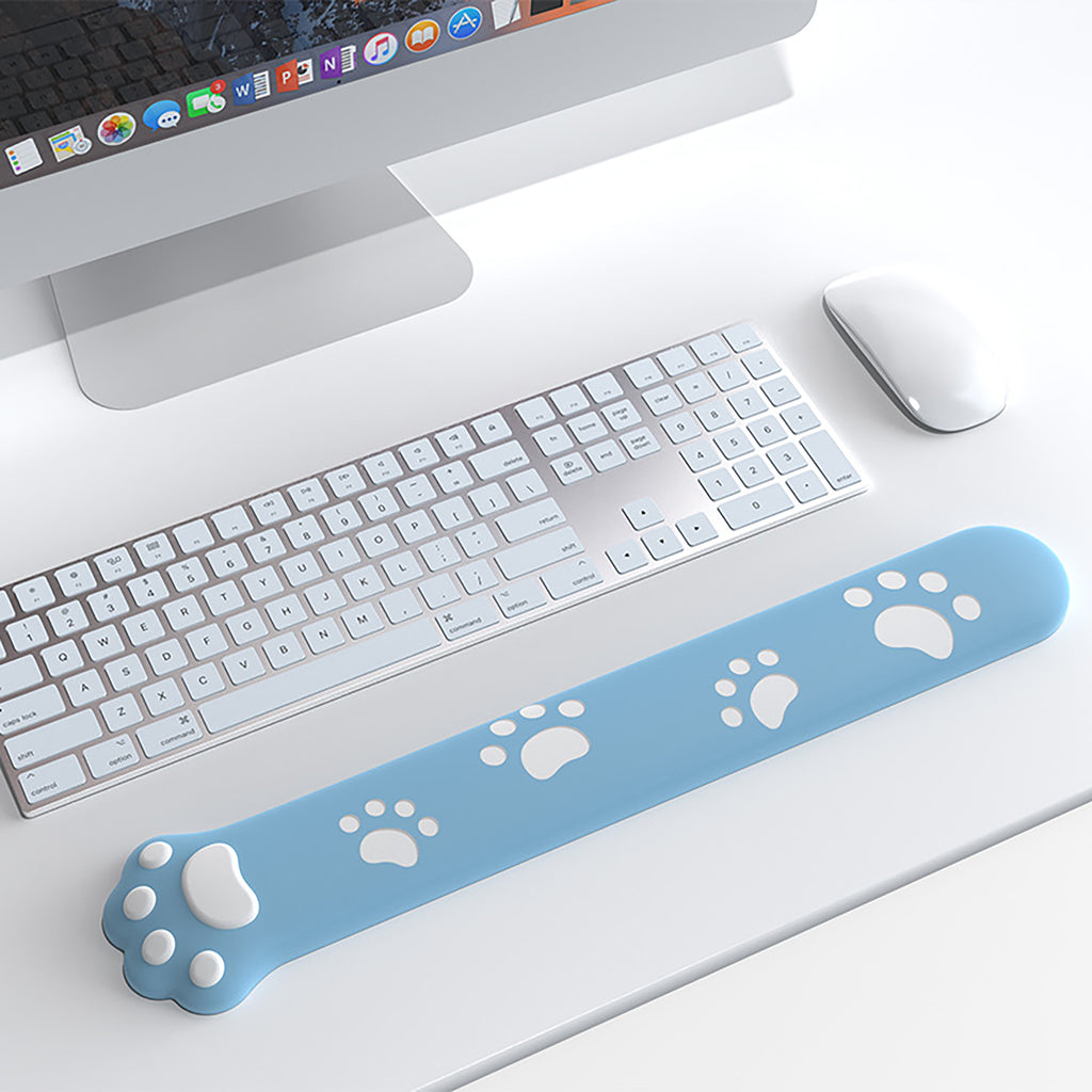 Anna-Kaci Soft Fabric Keyboard Wrist Rest with Ergonomic Cushion Support