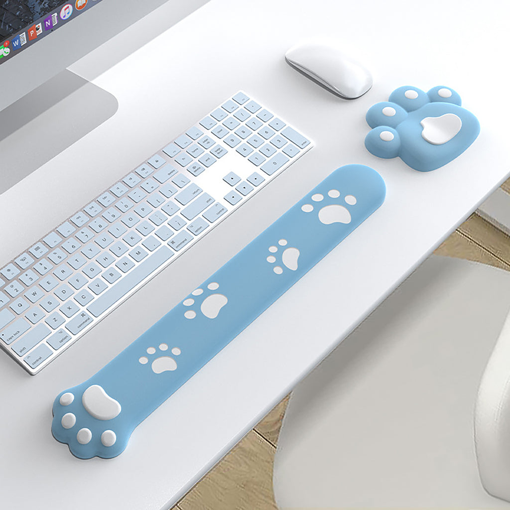 Anna-Kaci Soft Fabric Keyboard Wrist Rest with Ergonomic Cushion Support