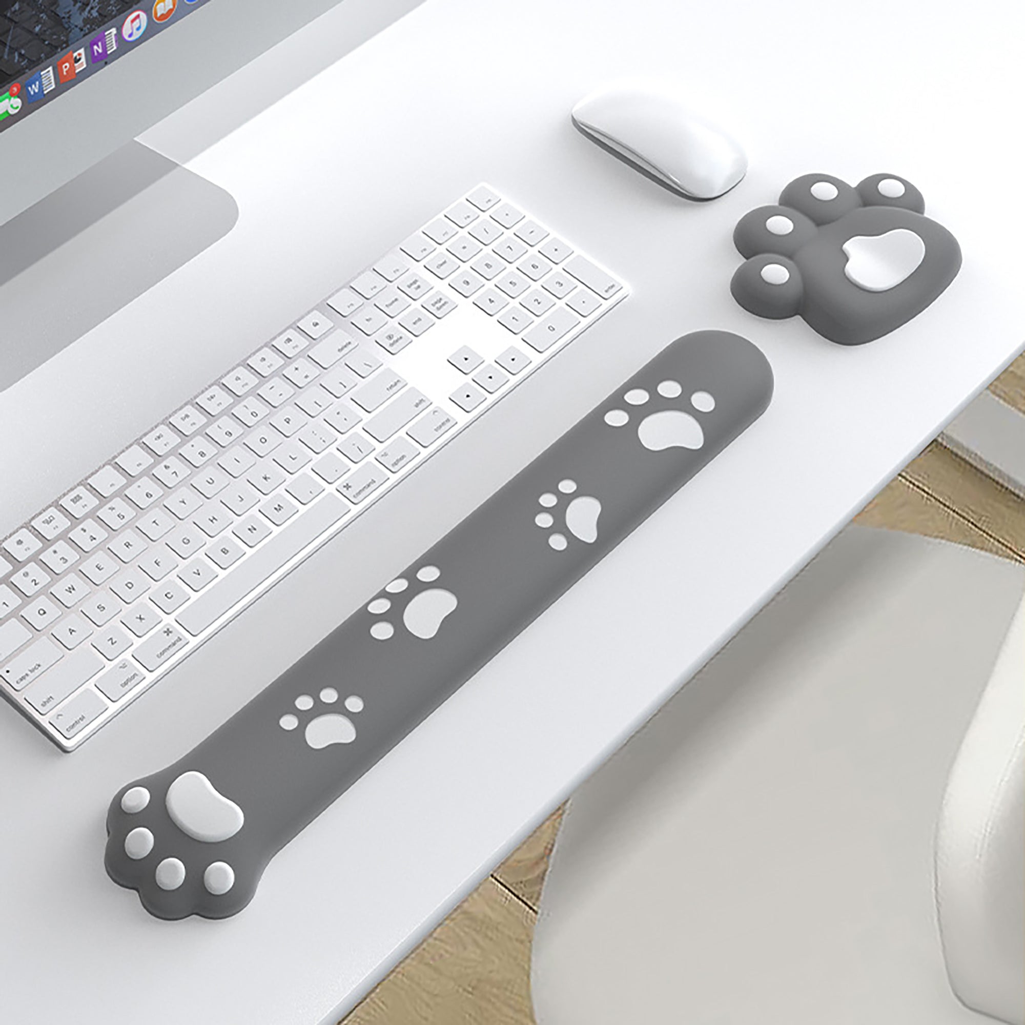 Anna-Kaci Soft Fabric Keyboard Wrist Rest with Ergonomic Cushion Support