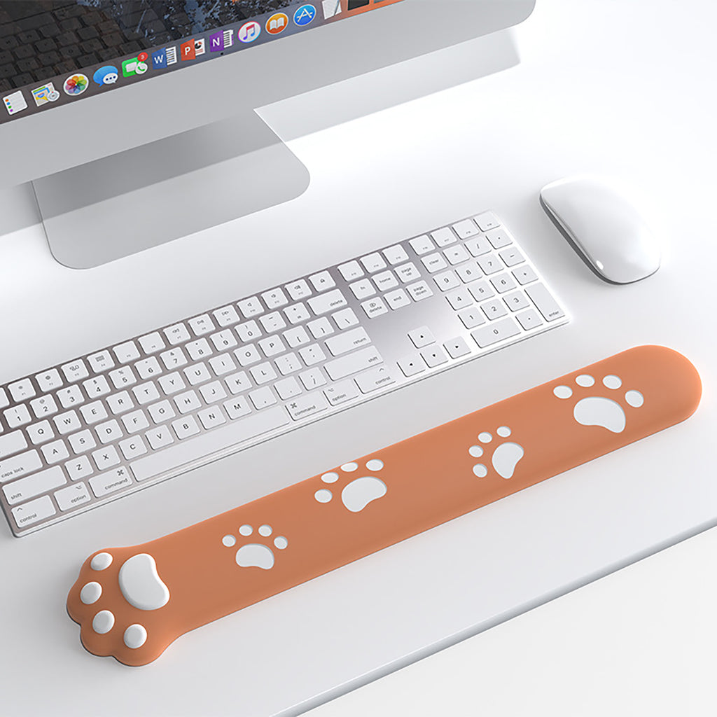 Anna-Kaci Soft Fabric Keyboard Wrist Rest with Ergonomic Cushion Support