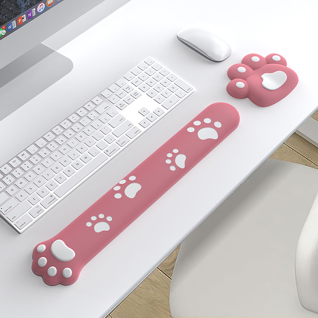 Anna-Kaci Soft Fabric Keyboard Wrist Rest with Ergonomic Cushion Support