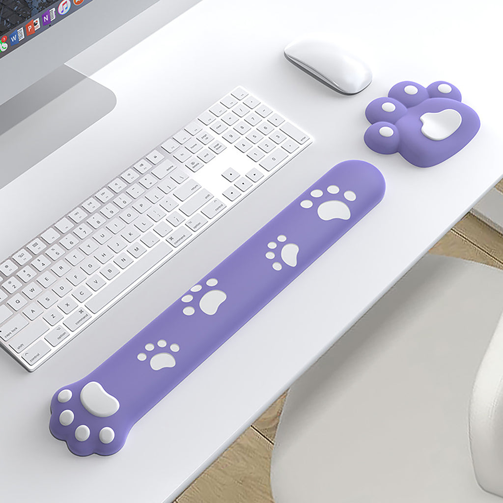 Anna-Kaci Soft Fabric Keyboard Wrist Rest with Ergonomic Cushion Support