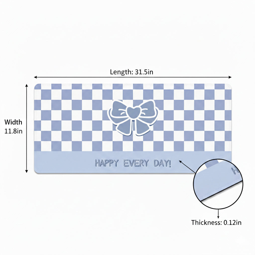 Anna-Kaci Large Fabric Desk Mouse Pad with Smooth Surface and Non Slip Base