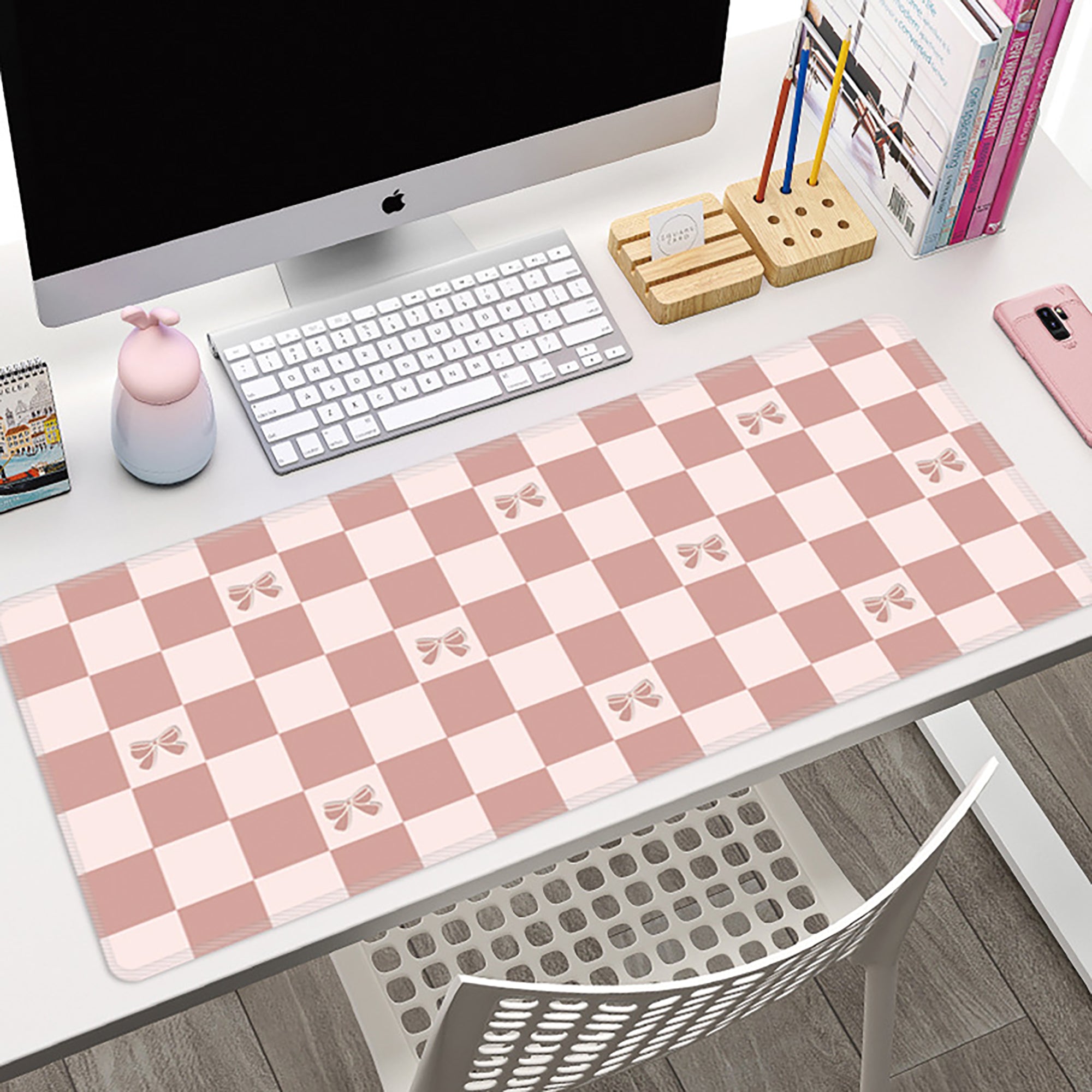 Anna-Kaci Large Fabric Desk Mouse Pad with Smooth Surface and Non Slip Base