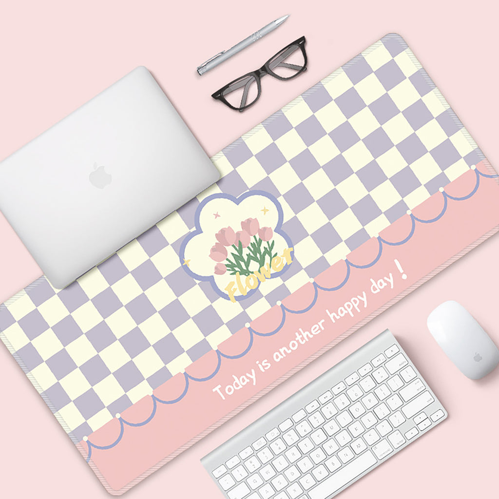 Anna-Kaci Large Fabric Desk Mouse Pad with Smooth Surface and Non Slip Base