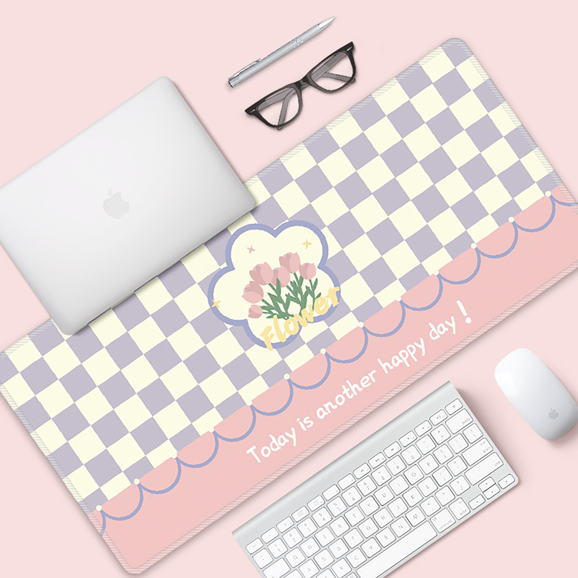Anna-Kaci Large Fabric Desk Mouse Pad with Smooth Surface and Non Slip Base