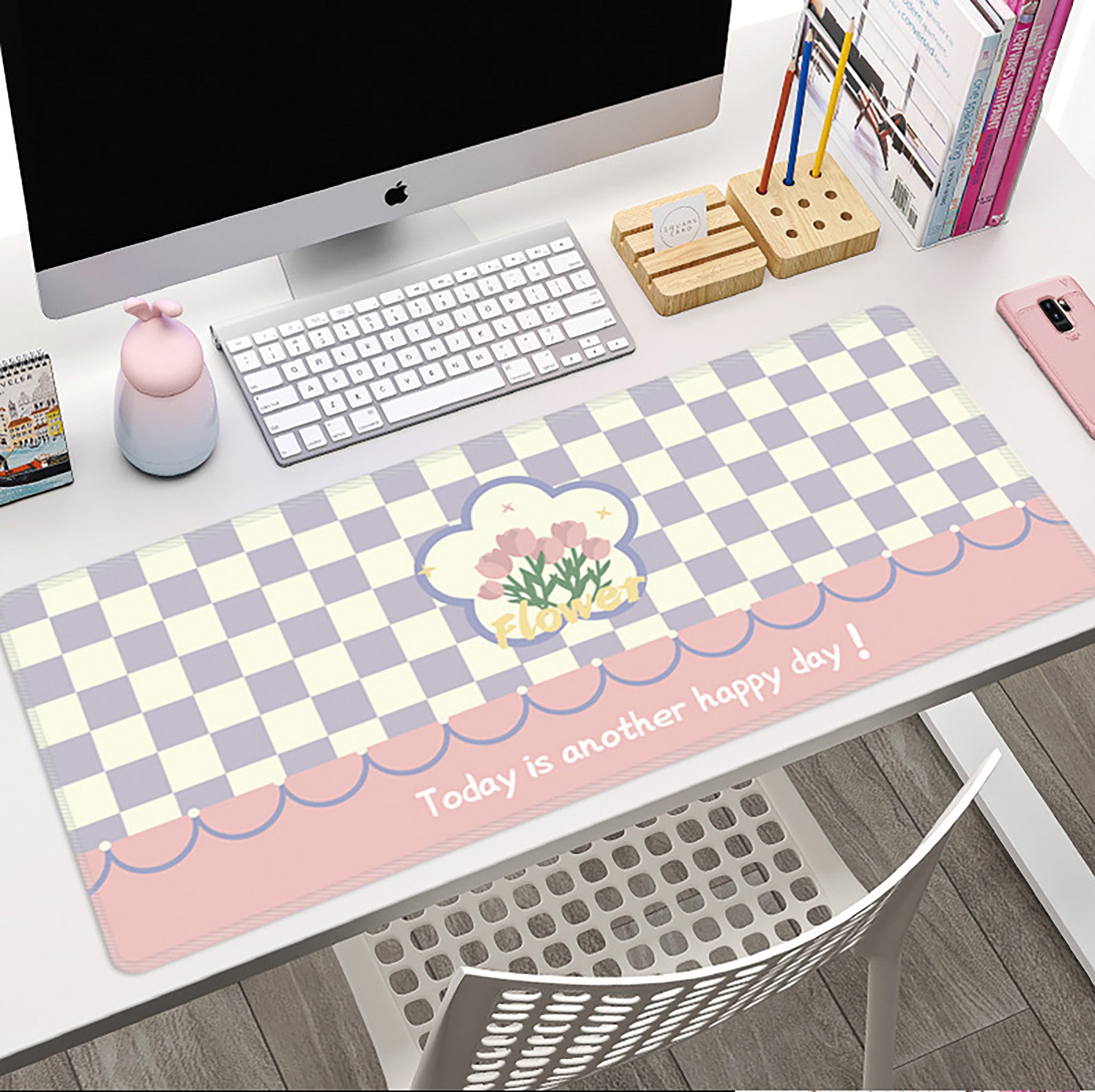 Anna-Kaci Large Fabric Desk Mouse Pad with Smooth Surface and Non Slip Base