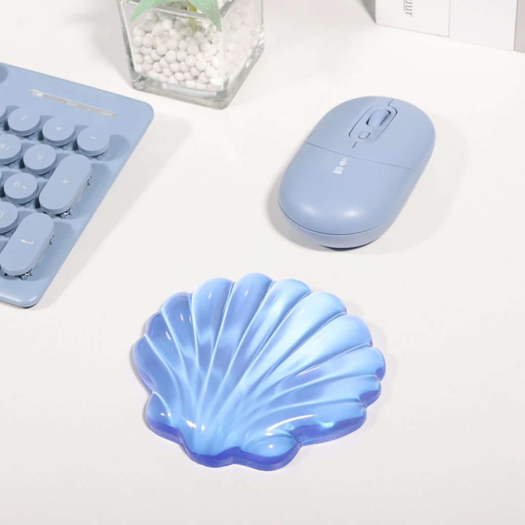 Anna-Kaci Two Pack Transparent Gel Mouse Wrist Rest Ergonomic Cushion Support